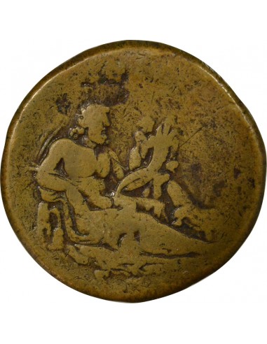 Rome Empire Hadrien Nil Sesterce Cuivre 136 R Rome Rome Empire