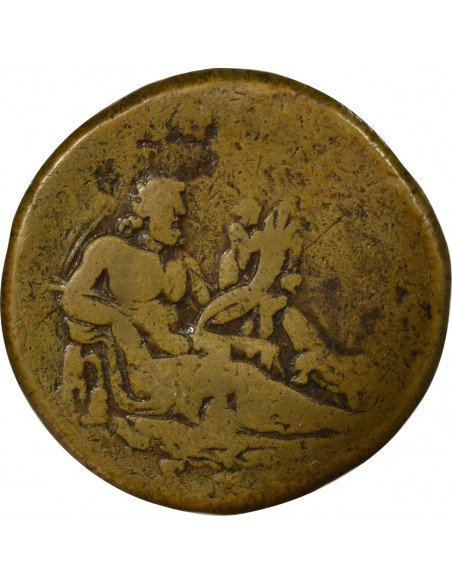 Rome Empire Hadrien Nil Sesterce Cuivre 136 R Rome Rome Empire