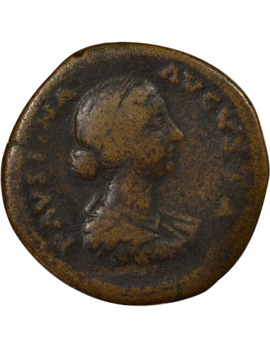 Rome Empire Faustine Jeune Fecunditas Sesterce Laiton 156-161 R Rome Rome Empire