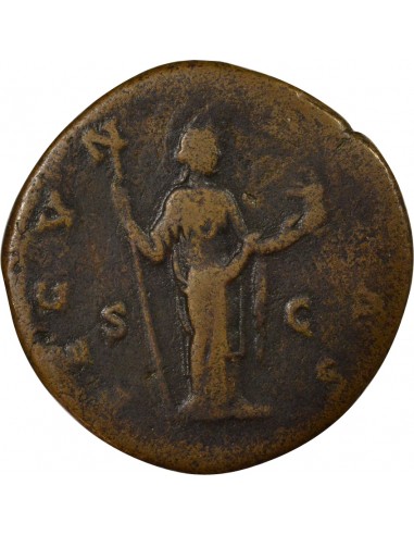 Rome Empire Faustine Jeune Fecunditas Sesterce Laiton 156-161 R Rome Rome Empire