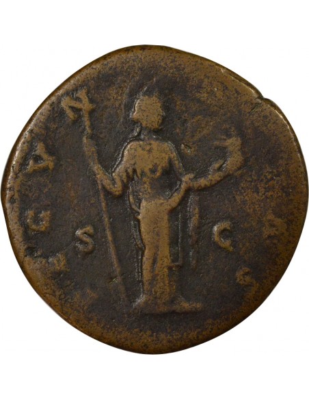Rome Empire Faustine Jeune Fecunditas Sesterce Laiton 156-161 R Rome Rome Empire