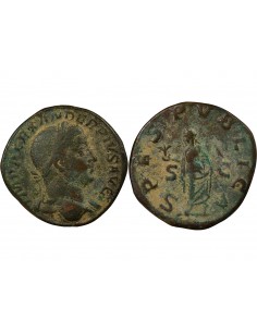 Rome Empire Alexandre Sévère Spes Sesterce Laiton 232 R Rome Rome Empire