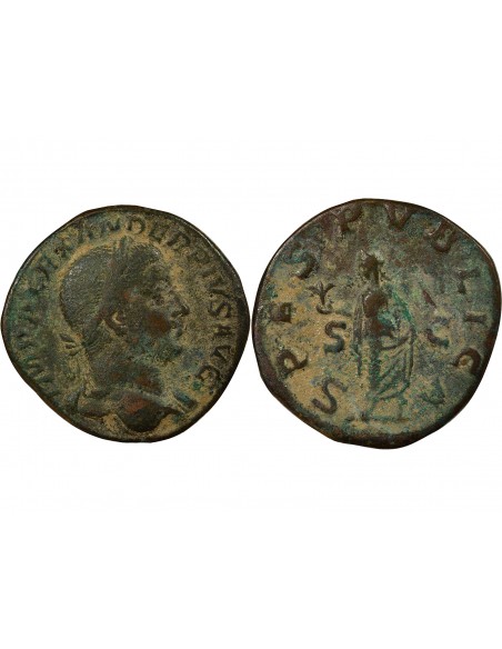 Rome Empire Alexandre Sévère Spes Sesterce Laiton 232 R Rome Rome Empire