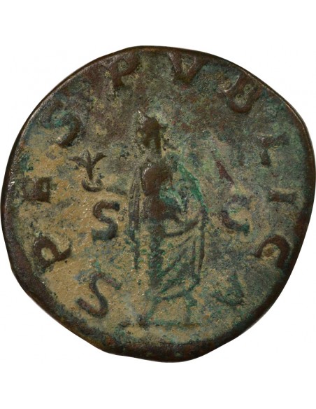 Rome Empire Alexandre Sévère Spes Sesterce Laiton 232 R Rome Rome Empire