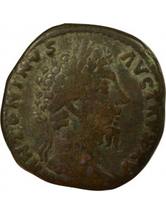 Rome Empire Marc Aurèle Victoire sur les Germains Sesterce Laiton 171 R Rome Rome Empire 2