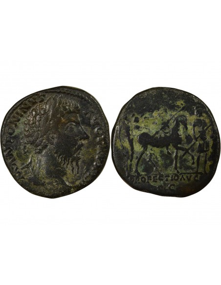 Rome Empire Marc Aurèle Congiaire Sesterce Laiton 169 R Rome Rome Empire