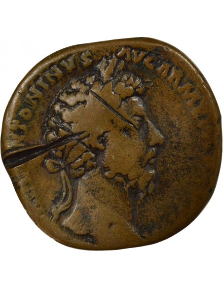 Rome Empire Marc Aurèle Congiaire Sesterce Laiton 166 R Rome Rome Empire