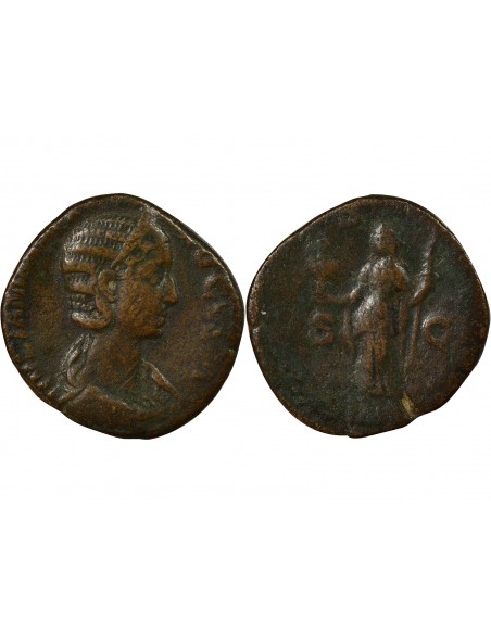 Rome Empire Julia Mamée Vesta Sesterce Laiton 227-228 R Rome Rome Empire