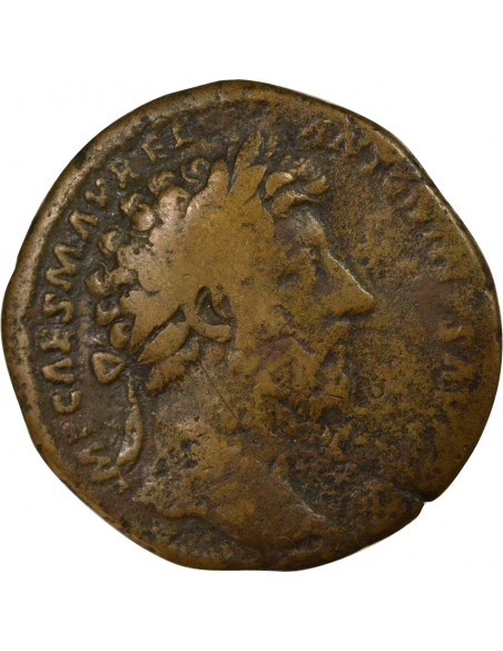 Rome Empire Marc Aurèle Concorde des Augustes Sesterce Laiton 180 R Rome Rome Empire
