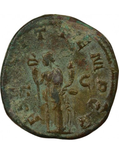 Rome Empire Gordien III Felicitas Sesterce Laiton 244 R Rome Rome Empire