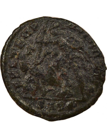 Rome Empire Soldat terrassant Cavalier Nummus Cuivre 354 Thessalonique Rome Empire