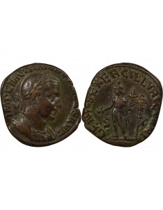 Rome Empire Trajan Dèce Génie Sesterce Cuivre 249-250 R Rome Rome Empire