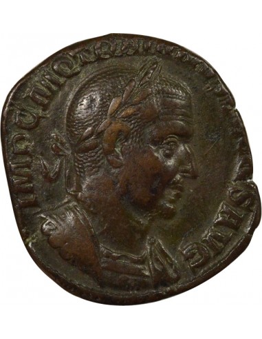 Rome Empire Trajan Dèce Génie Sesterce Cuivre 249-250 R Rome Rome Empire