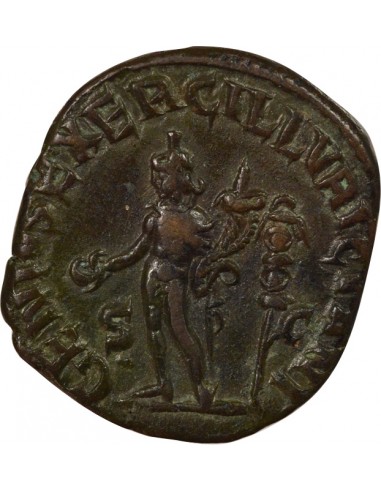 Rome Empire Trajan Dèce Génie Sesterce Cuivre 249-250 R Rome Rome Empire