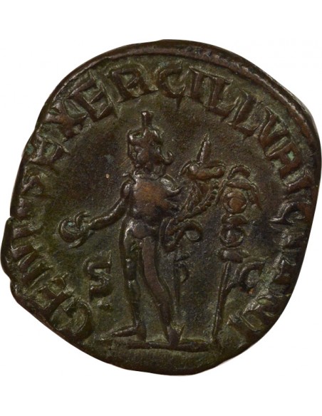 Rome Empire Trajan Dèce Génie Sesterce Cuivre 249-250 R Rome Rome Empire