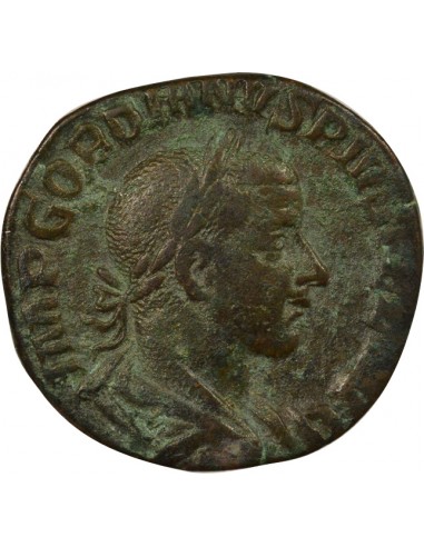 Rome Empire Gordien III Jupiter Sesterce Laiton 244 R Rome Rome Empire
