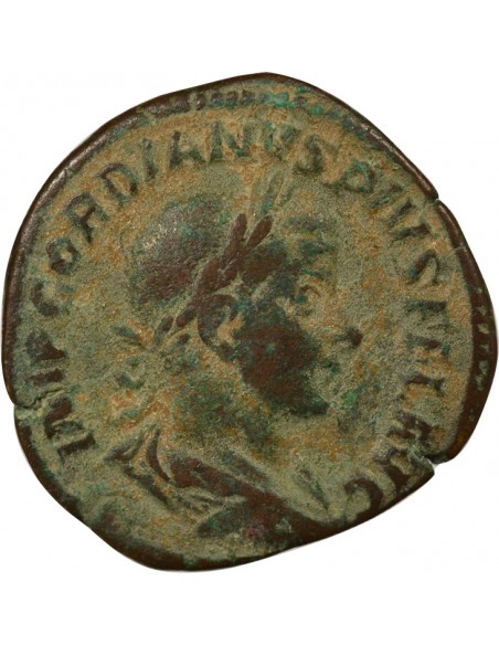Rome Empire Gordien III Lætitia Sesterce Laiton 240-243 R Rome Rome Empire
