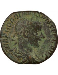 Rome Empire Gordien III Sol Sesterce Laiton 240-243 R Rome Rome Empire 2