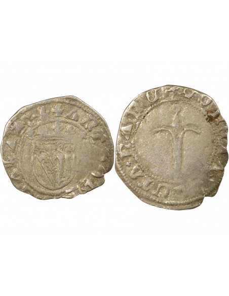 France Antoine de Lorraine 1/2 Gros Billon 1508-1544