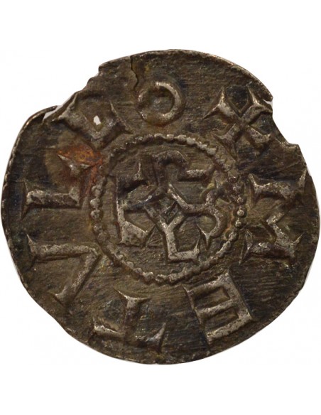 France Charles II Denier Argent 840-864 Melle