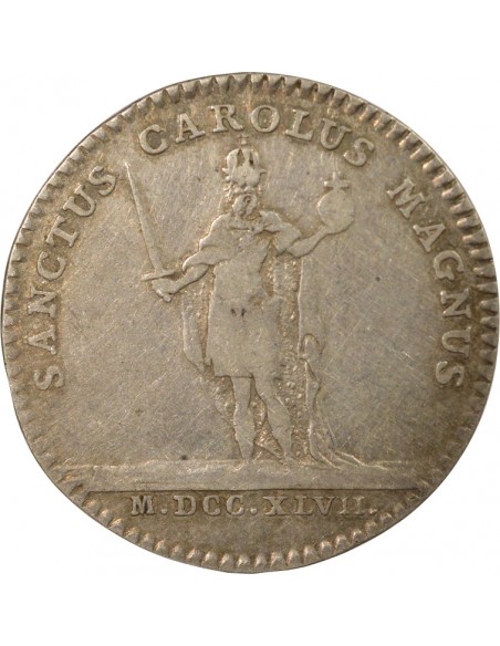 France Louis XIV Grands Maîtres de l'Université de Paris Jeton Argent 1747