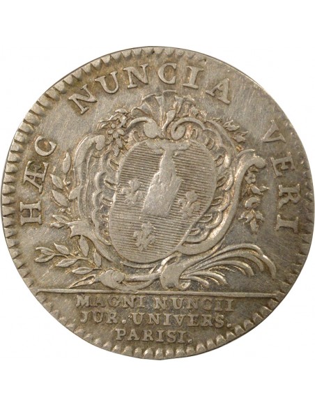 France Louis XIV Grands Maîtres de l'Université de Paris Jeton Argent 1747