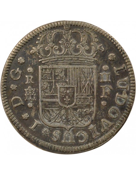 Espagne Louis Ier d'Espagne 2 Reales Argent 1724 Aqu Ségovia (Aqueduc) Espagne