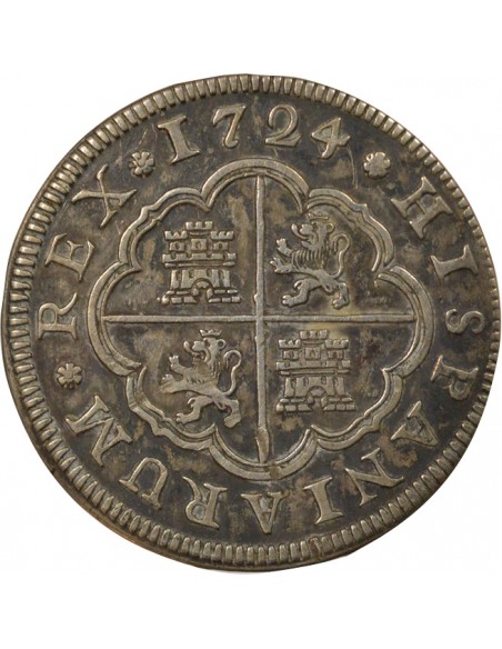 Espagne Louis Ier d'Espagne 2 Reales Argent 1724 Aqu Ségovia (Aqueduc) Espagne