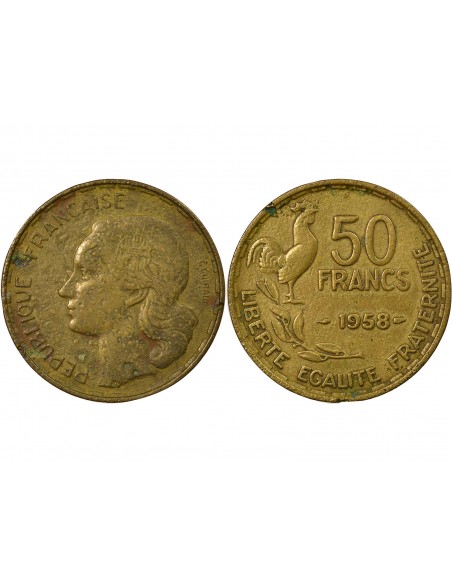 France Guiraud 50 Francs Bronze-Alu 1958 A Paris