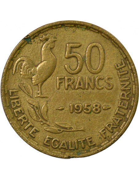 France Guiraud 50 Francs Bronze-Alu 1958 A Paris