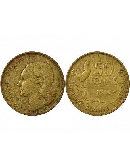 France Guiraud 50 Francs Bronze-Alu 1950 A Paris
