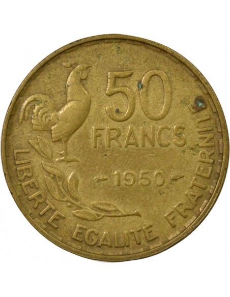 France Guiraud 50 Francs Bronze-Alu 1950 A Paris