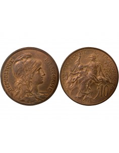 France Dupuis 10 Centimes Bronze 1915 A Paris
