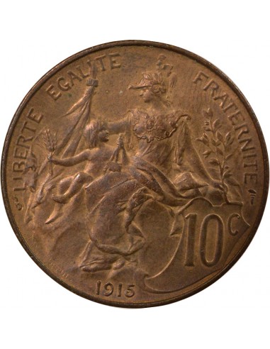 France Dupuis 10 Centimes Bronze 1915 A Paris