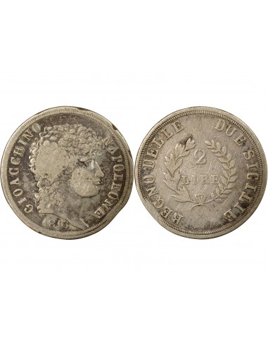 Naples Joachim Murat 2 Lire Argent 1813 Naples