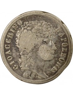 Naples Joachim Murat 2 Lire Argent 1813 Naples 2