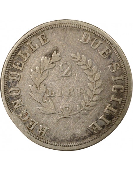 Naples Joachim Murat 2 Lire Argent 1813 Naples
