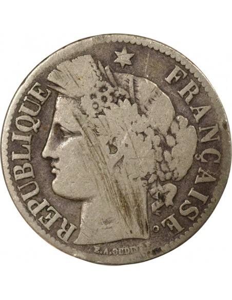IIIe République 2 Francs Argent 1871 K Bordeaux