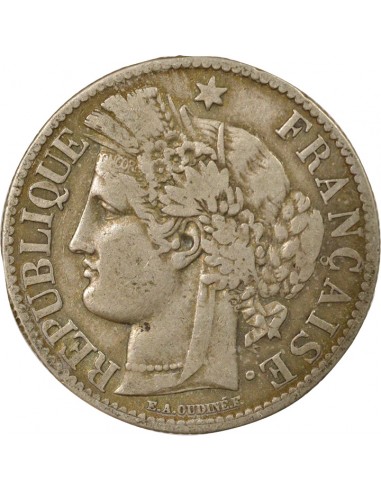 IIIe République 2 Francs Argent 1871 A Paris