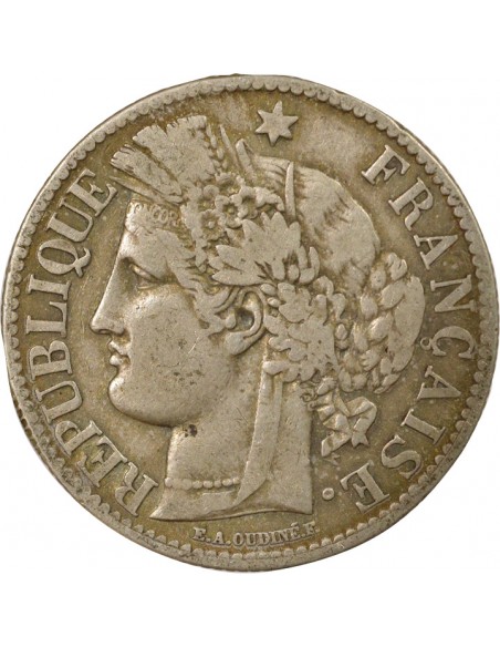IIIe République 2 Francs Argent 1871 A Paris