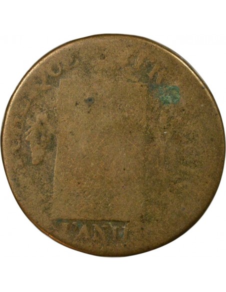 France Louis XVI Aux Balances Sol dit à la table de loi Métal de Cloche 1793 BB Strasbourg