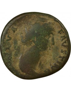 Rome Empire Faustine Mère Vesta Sesterce Laiton 147 R Rome Rome Empire 2