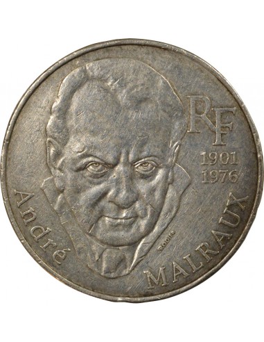France André Malraux Malraux 100 Francs Argent 1997 Pessac