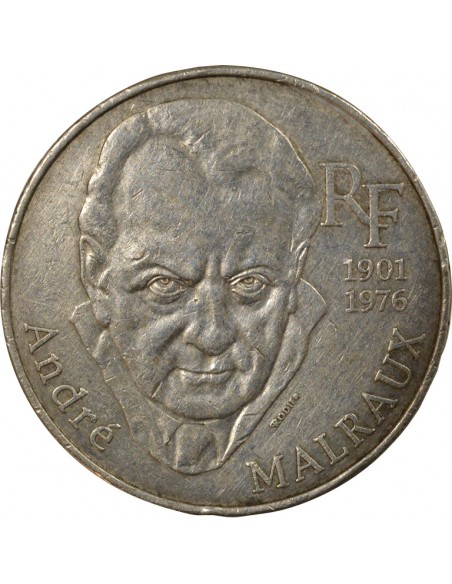 France André Malraux Malraux 100 Francs Argent 1997 Pessac