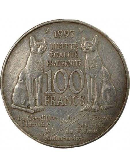 France André Malraux Malraux 100 Francs Argent 1997 Pessac