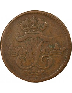 Suède Frédéric Ier de Suède (1676-1751) Öre Cuivre 1748 Stockholm Suède 2