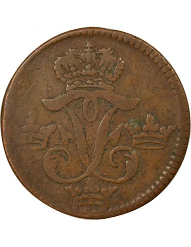 Suède Frédéric Ier de Suède (1676-1751) Öre Cuivre 1748 Stockholm Suède