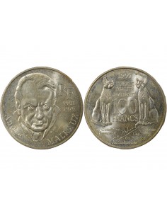France André Malraux Malraux 100 Francs Argent 1997 Pessac