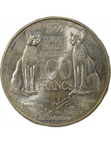 France André Malraux Malraux 100 Francs Argent 1997 Pessac