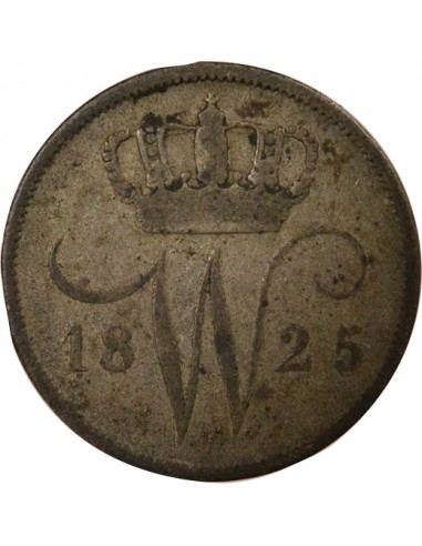 Pays-Bas Guillaume Ier 1772-1843 10 Cents Argent 1825 Utrecht